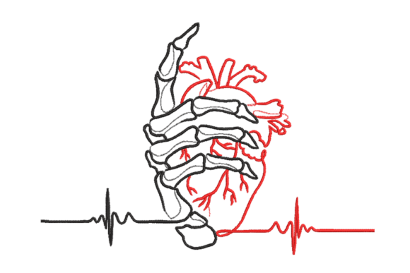 Anatomical Heart Skeleton: Embroidery Review