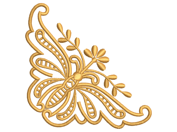 Butterfly Corner Border Design for Etsy Products
