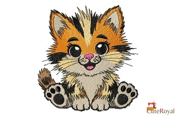 Cute Baby Kitten Sitting: A Merch Design Review