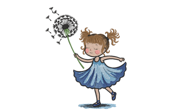 Dandelion Dream Girl: A Craft Fair Embroidery Review