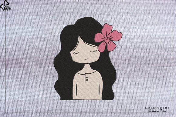 Dreamy Girl with Hibiscus Flower Embroid Review