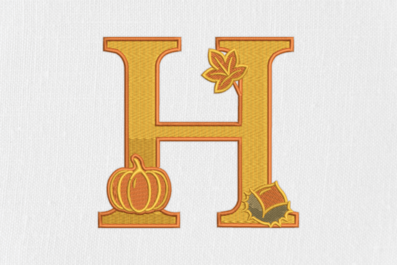 Letter H Autumn Monogram: A Cozy Embroidery Review