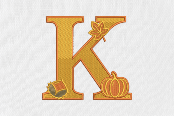 Letter K Autumn Monogram: A Business Design Review