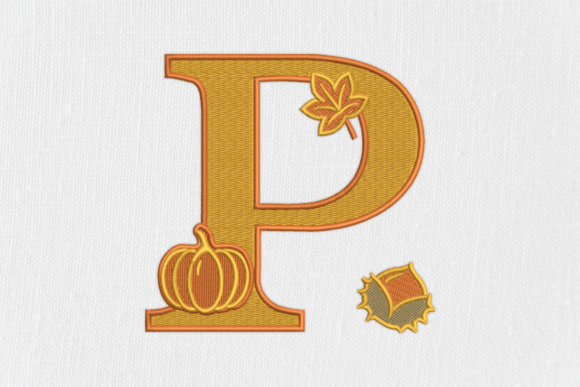 Letter P Autumn Monogram: A Seasonal Embroidery Review