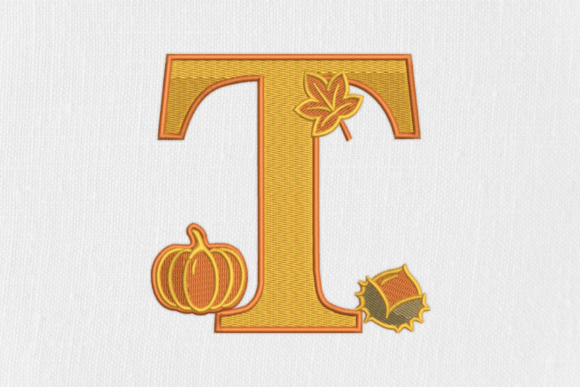 Letter T Autumn Monogram: A Designer Review