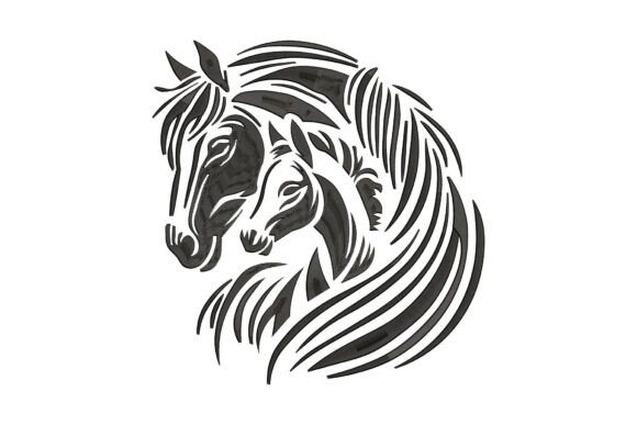 Majestic Horse Silhouette: A Designer’s Stitch Test