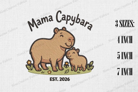 Mama Capybara EST. 2026: Seasonal Embroidery Review