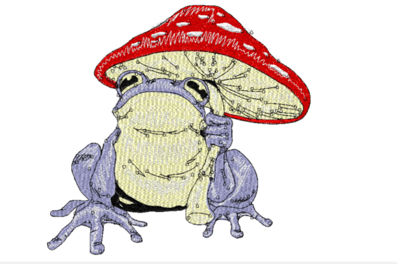 Mushroom Frog: An Embroidery Design Review