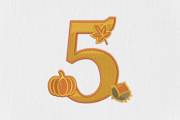 Number 5 Autumn Monogram: A Seasonal Design Review