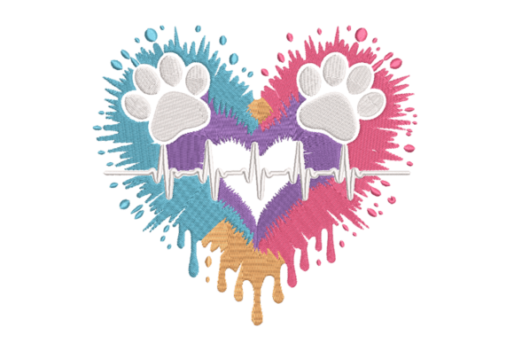 Paw Print Heartbeat: A Designer’s Stitch Test