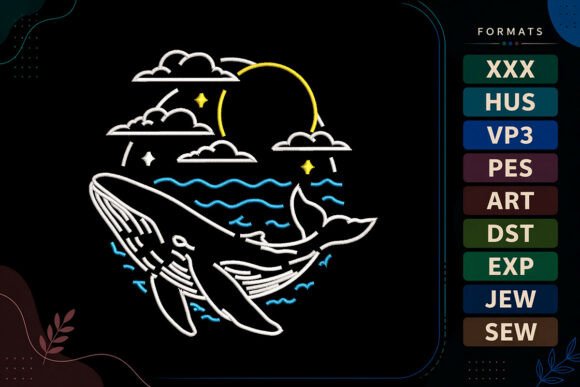 Whale Ocean Summer Sea: Seasonal Embroidery Review