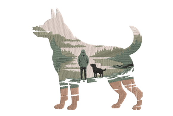 Wolf Silhouette Landscape: An Embroidery Review