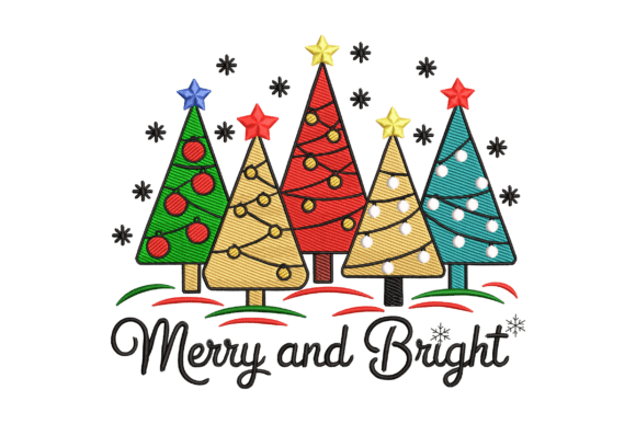 Xmas Trees: A Designer Review for Holiday Embroidery